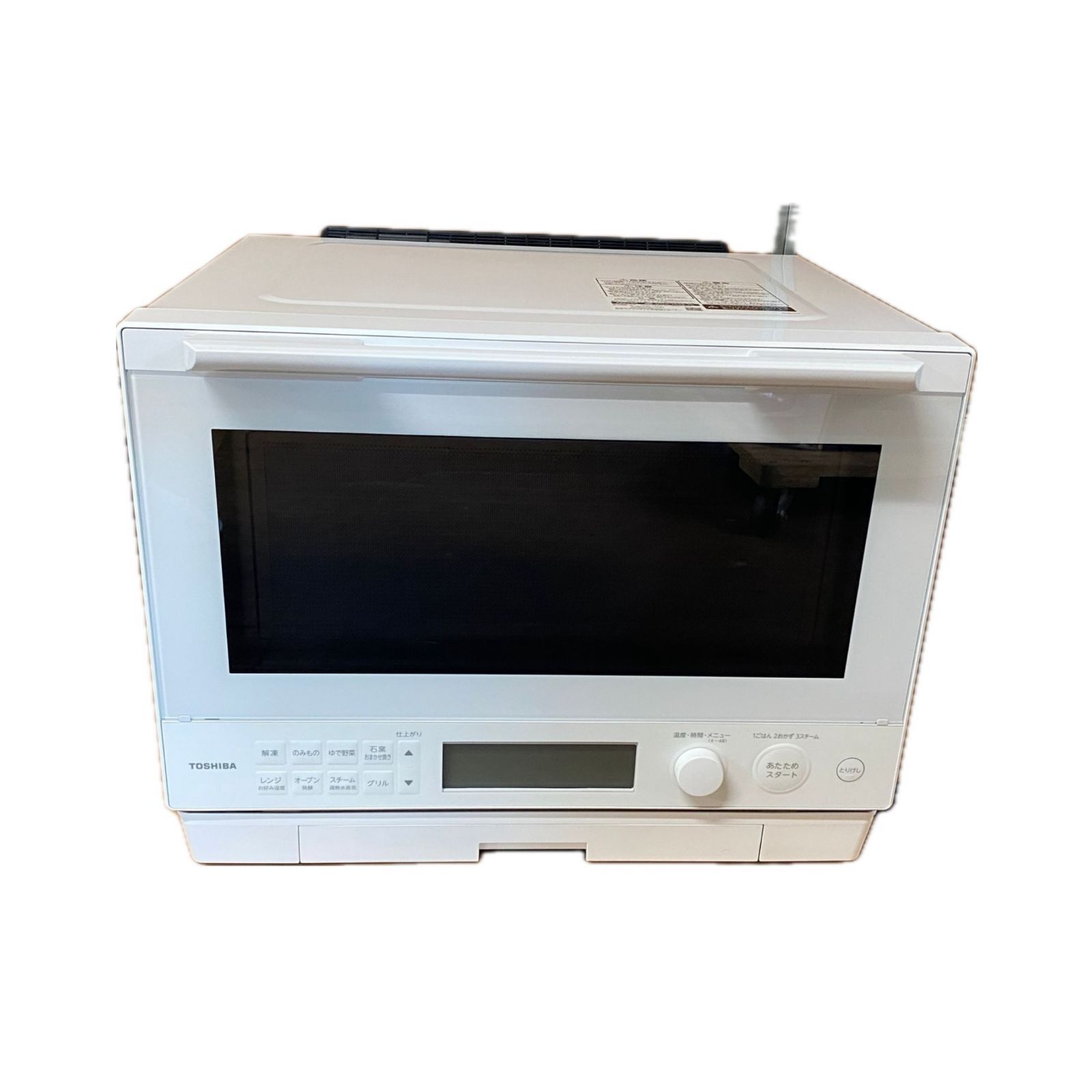 B-739 TOSHIBA 東芝 石窯ドーム 加熱水蒸気オーブンレンジ ER-D100A ホワイト 2025年製 通電 済み