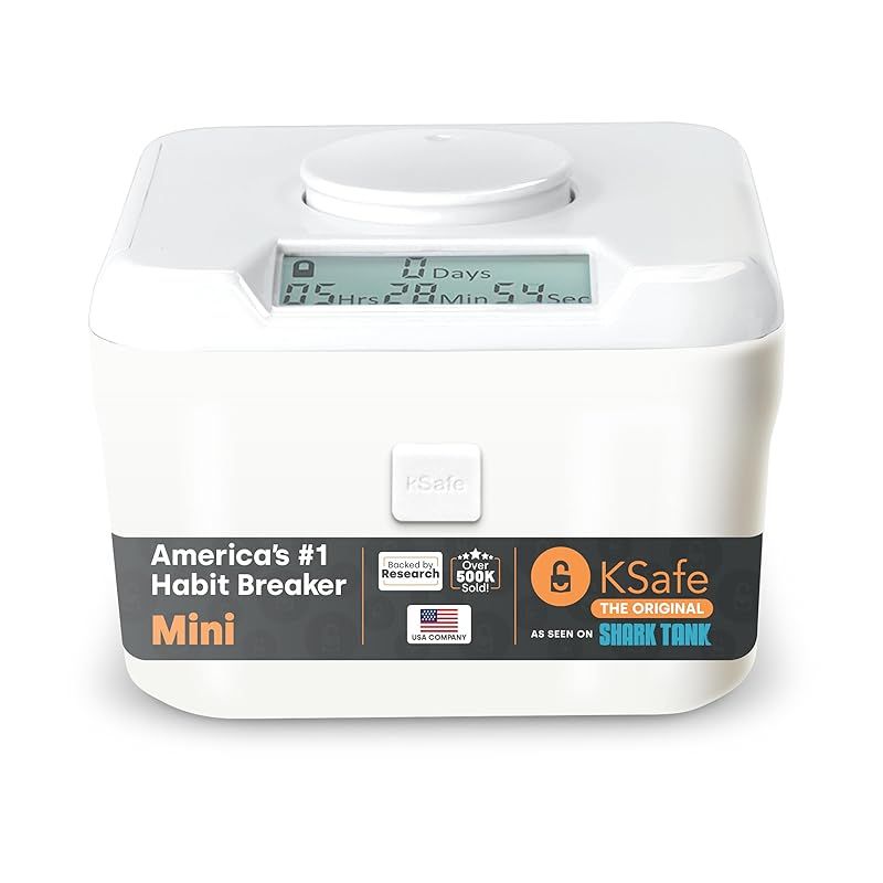 Kitchen Safe ミニサイズ タイムロックコンテナ 白い蓋 白い本体 ? 7.6cm 高さ