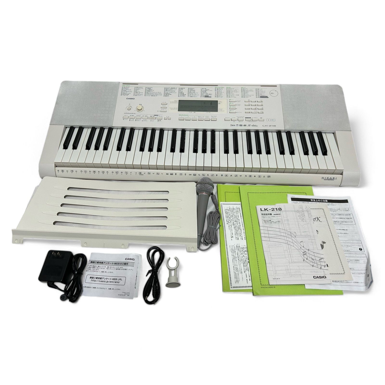 カシオ 電子キーボード 61鍵盤 光ナビゲーション LK-218