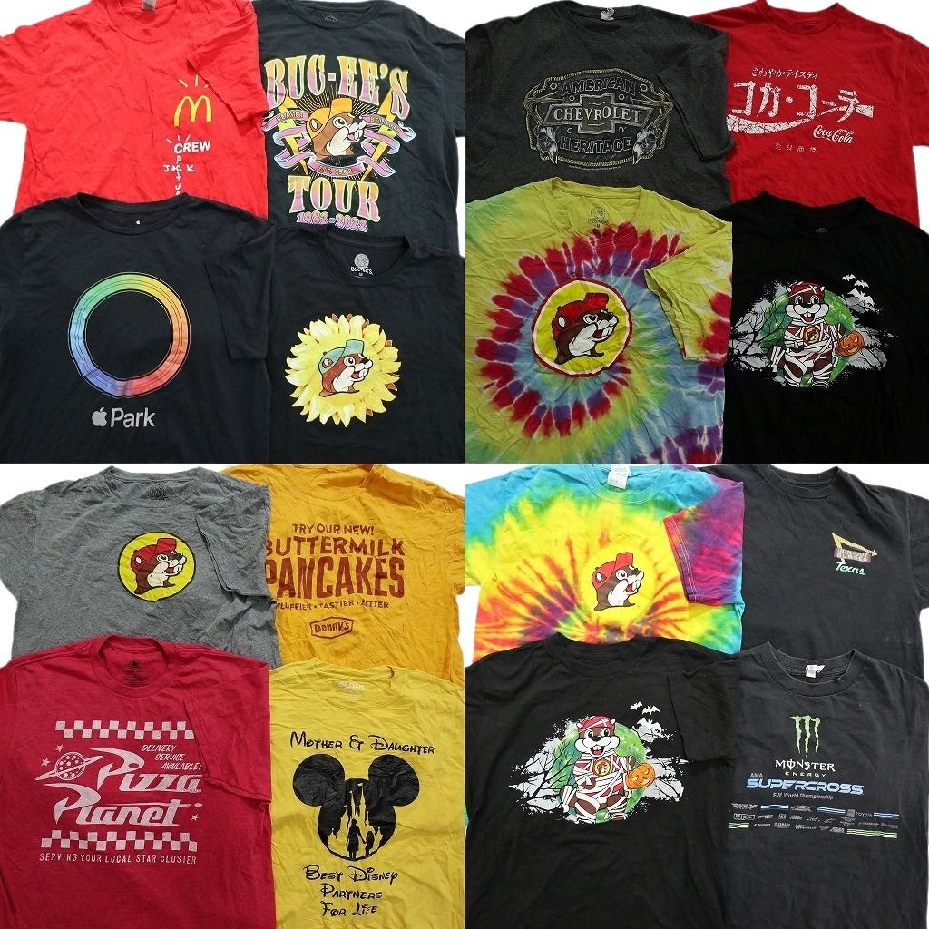古着卸 有名企業 半袖Tシャツ 16枚セット メンズ Ｍ マクドナルド バッキーズ アップル モンスター 古着 NA2673