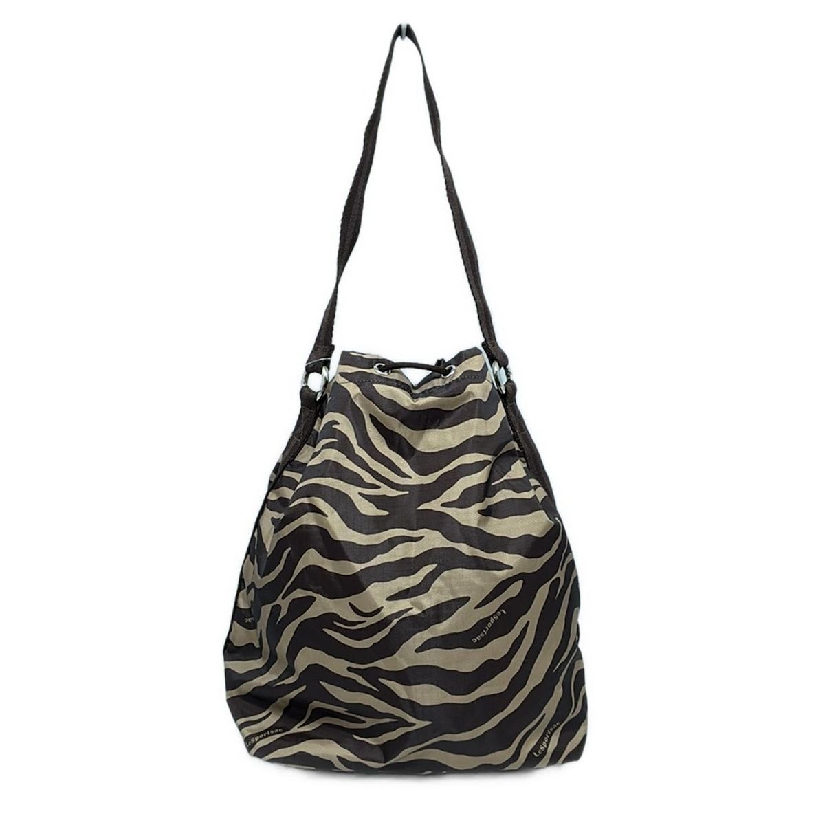 LeSportsac レスポートサック　ゼブラ柄 ショルダーバッグ　ブラウン LESPORTSAC(レスポートサック) ショルダーバッグ美品 - ベージュ