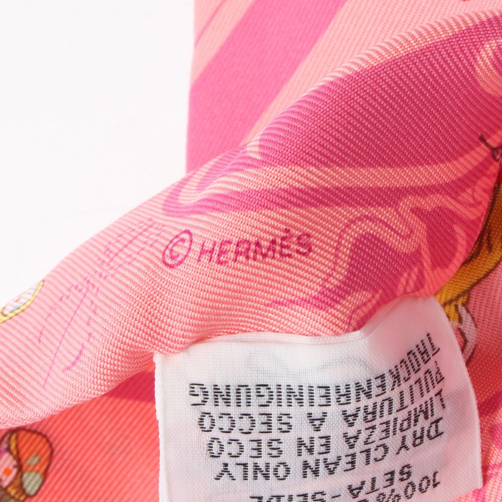 エルメス　ツイリースカーフ　ピンク HERMES エルメス ツイリー スカーフ BRIDES de GALA ピンク