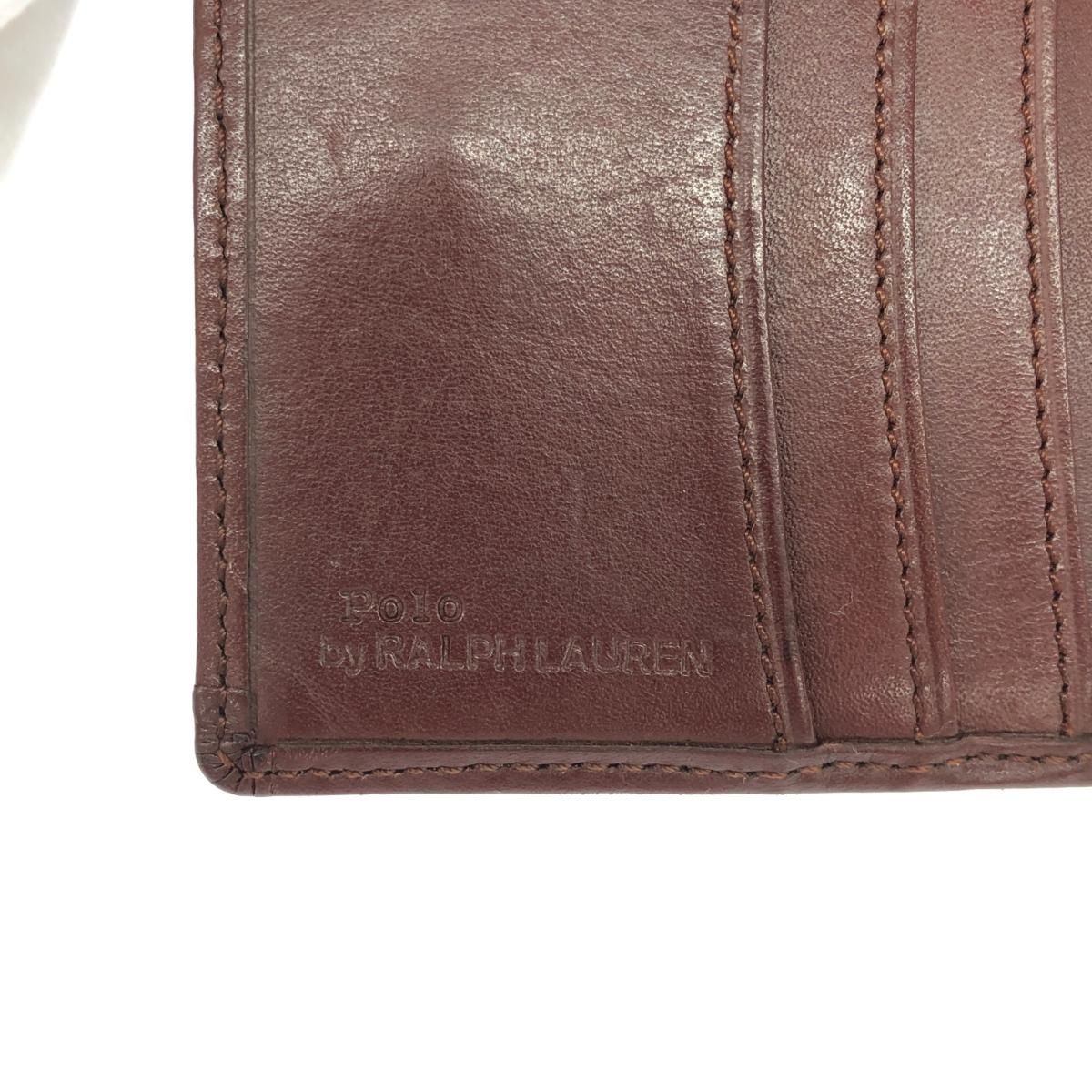 POLO RALPH LAUREN ポロラルフローレン 二つ折り財布 ブラウン