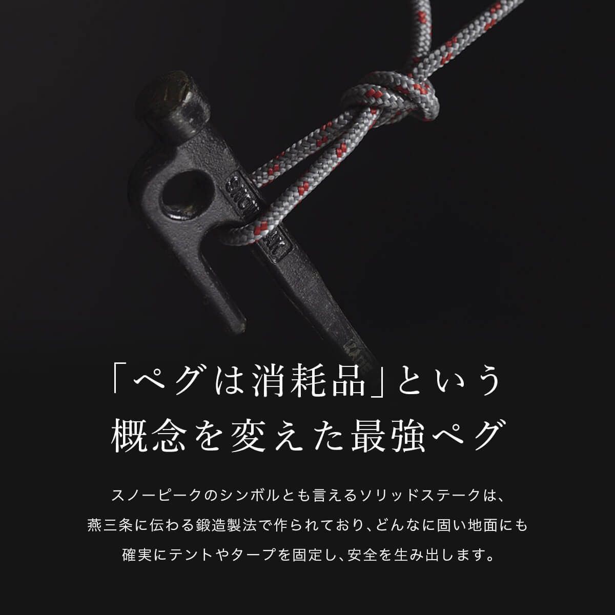 新品】snow peak スノーピーク ソリッドステーク50 - メルカリ