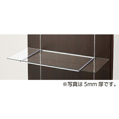 10R ガラス棚セットW90cm オーバーハングタイプ ガラス8mm厚 D30cm  61-36-14-4 