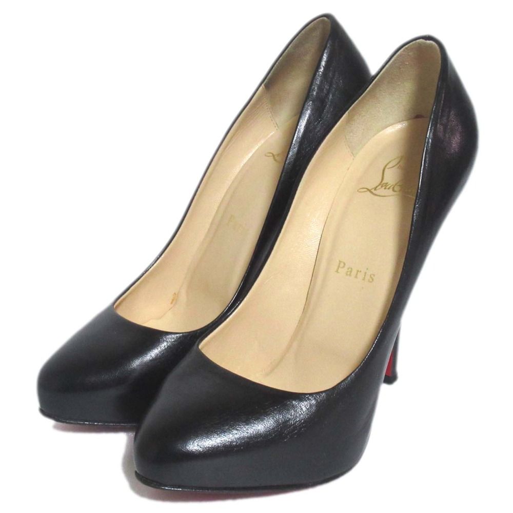 美品】日本未発売 クリスチャンルブタン レザーハイヒール