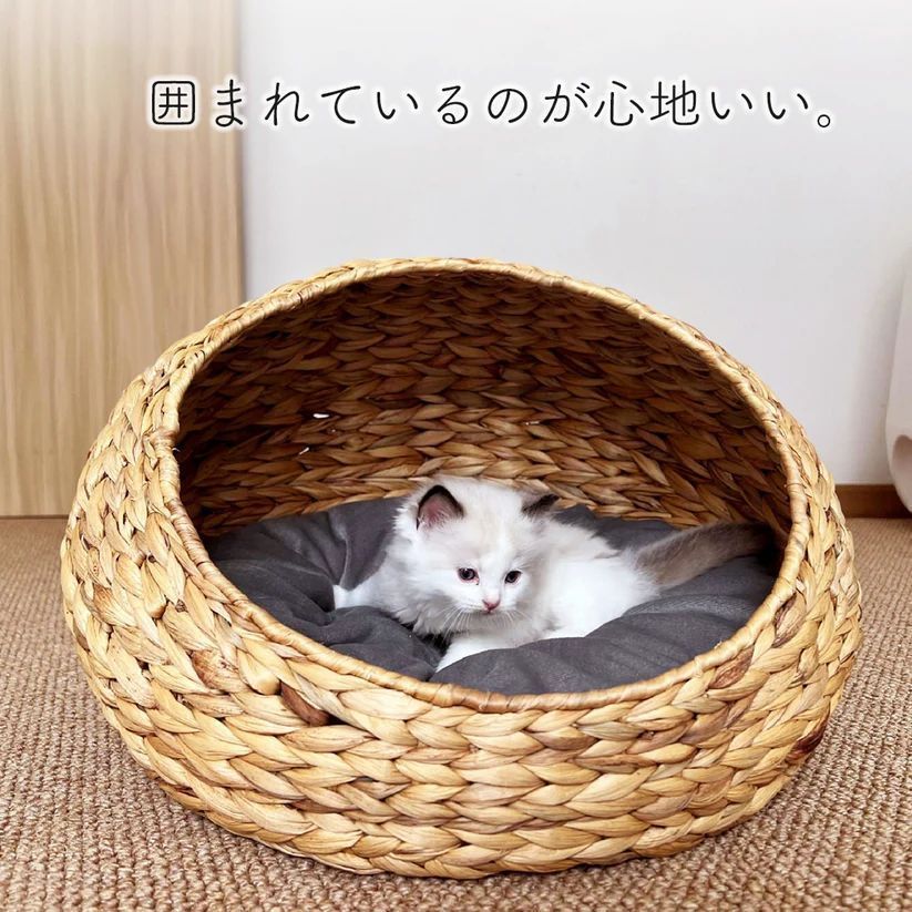 ヘリンボーン手編みボタニカルちぐらca615