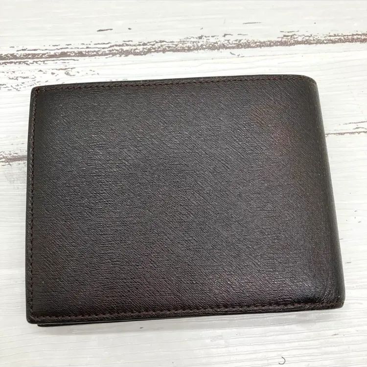 極美品❣️ dunhill ダンヒル レザー 二つ折り財布 ブラウン