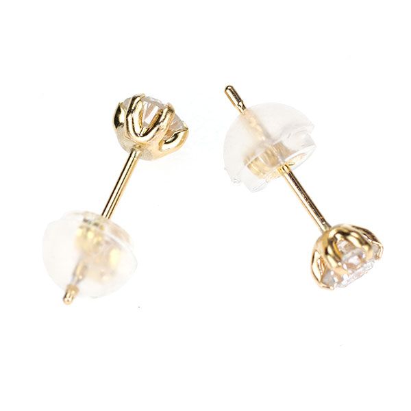 新品 K18YG ダイヤモンド ピアス 0.646ct G/H I2 G（K18YG 0.629