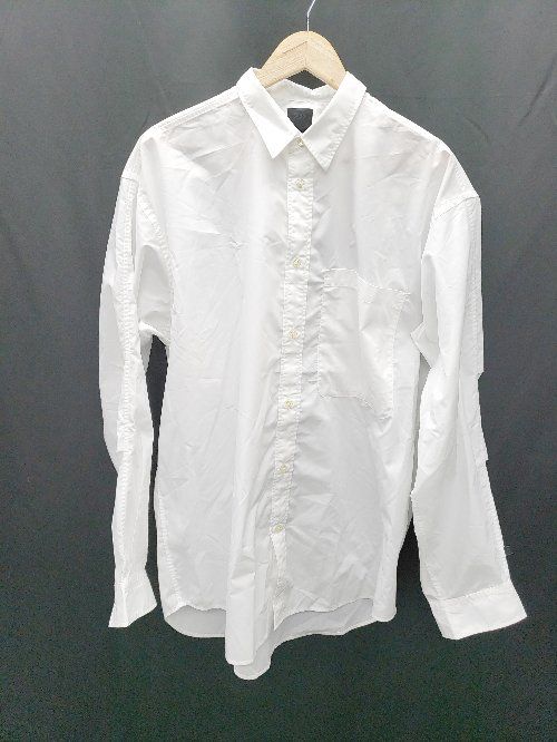 ◇ DAIWA PIER39 TECH REGULAR COLLAR SHIRTS 長袖 ワイシャツ サイズL ホワイト メンズ P  【1406240002665】