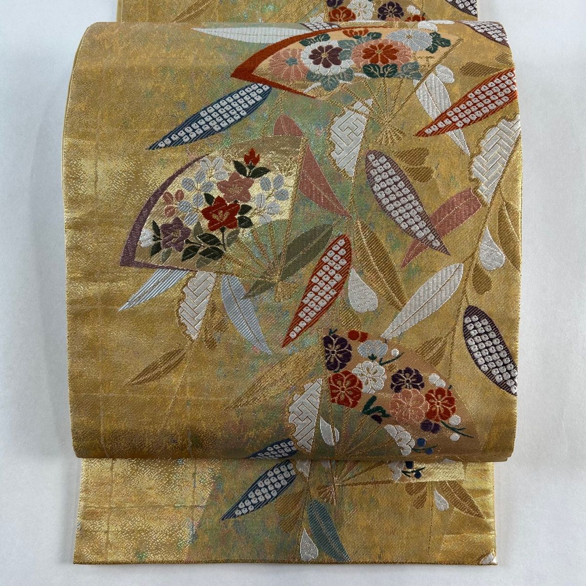 ZF-1115 袋帯 九百佐賀錦 うたげ 蝶 熨斗 正絹 六通 高級 逸品 ZF-1115 袋帯 九百佐賀錦 うたげ 蝶 熨斗 正絹 六通 高級 逸品