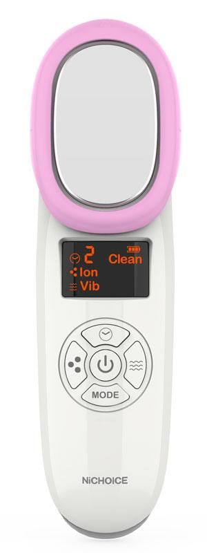 【新品・2営業日で発送】NiCHOICE 温冷+イオン導入・導出美顔器 NBT-216