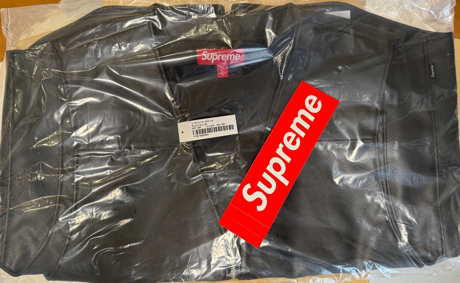 Supreme/Toy Machine Faux Leather Vest BLACK XL - メルカリ