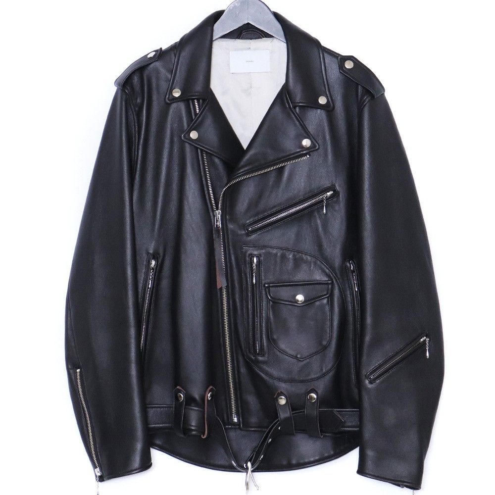 SUGARHILL SHEEP SKIN RIDER'S JACKET サイズ1 ブラック 23SSLA03