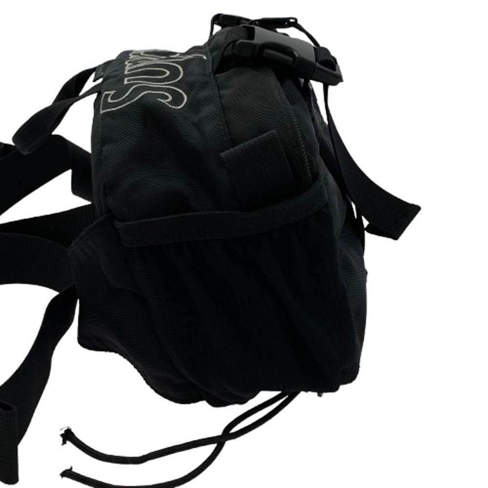 美品　19AW Supreme シュプリーム ウエストバッグ　ブラック Supreme シュプリーム 19AW Waist Bag ボックスロゴ ウエストバッグ