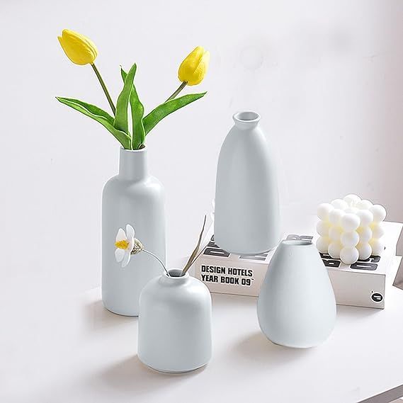 多色陶器花瓶 楽天市場】【送料無料】丸壺セラミック花瓶青 ブルー 白