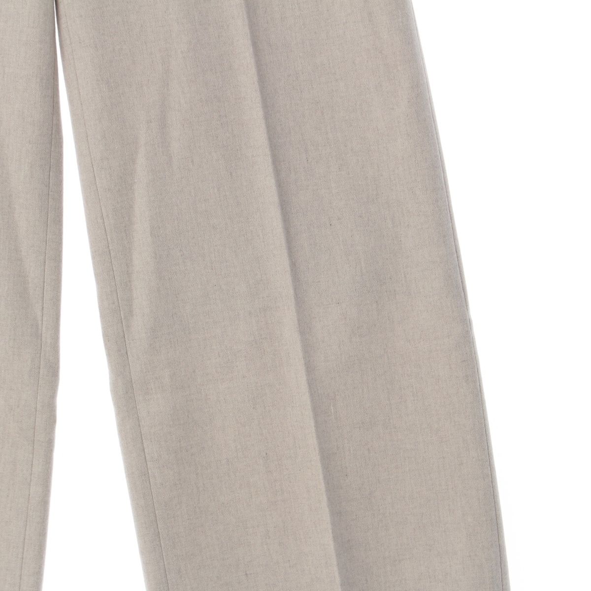 ドゥロワー 23年 ウール ワイド スラックス ノータック パンツ ボトムス 6514-236-1357 グレー 34 DECORATOM_COM_BR
