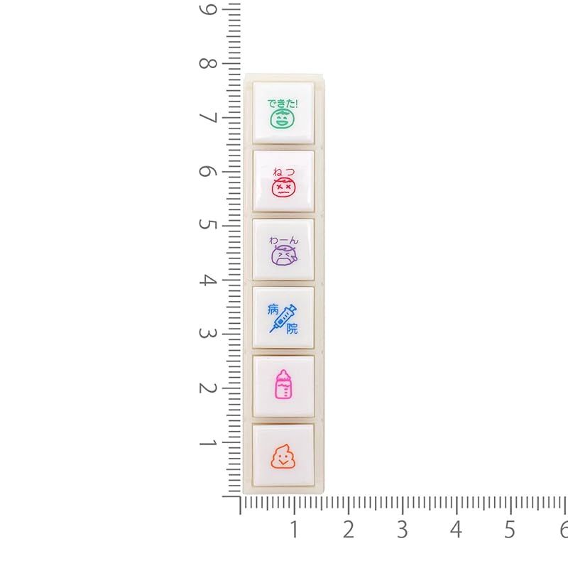 こどものかお スタンプ ポチッとシックス 赤ちゃんの健康 1800