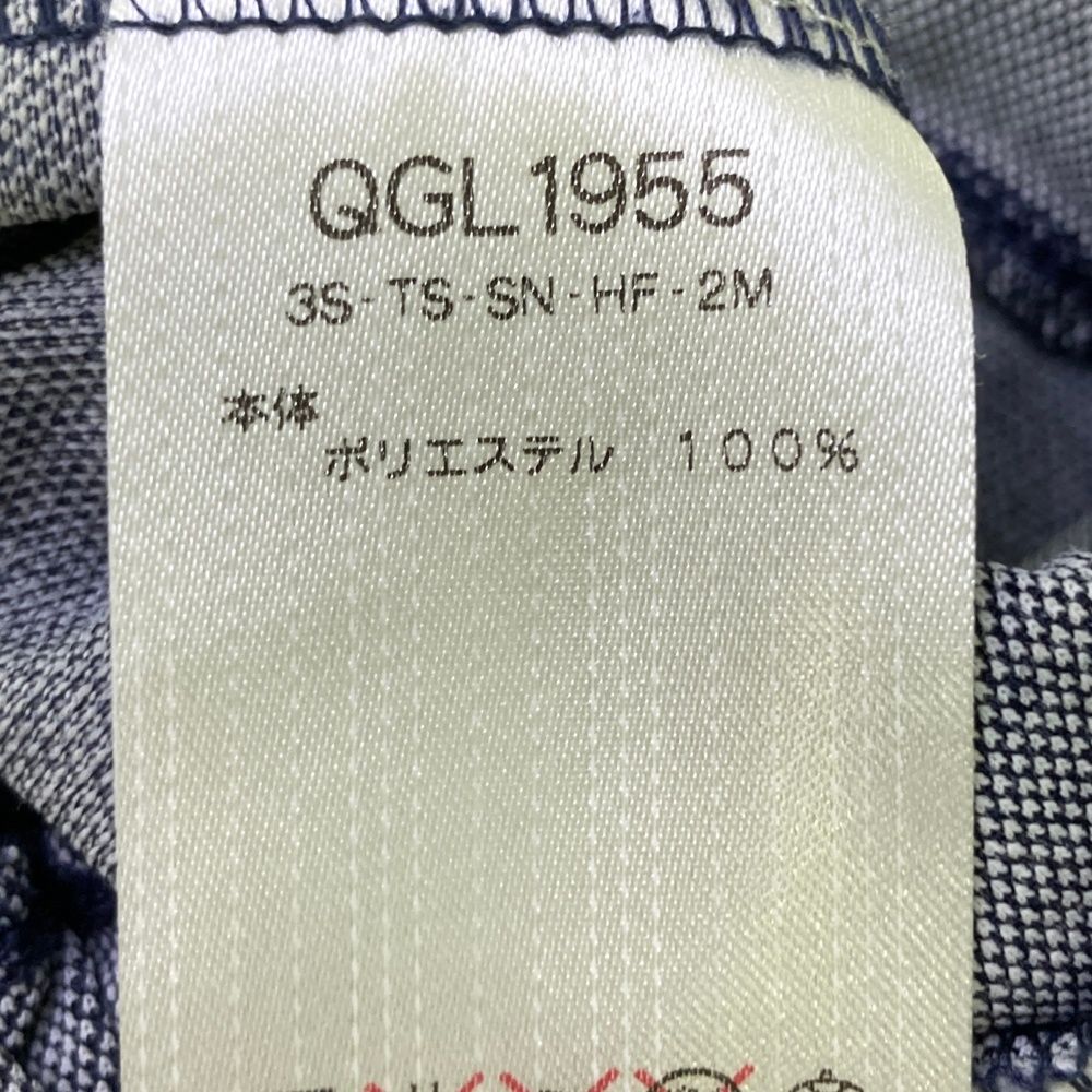 サイズ：M LE COQ GOLF ルコックゴルフ 半袖ワンピース ネイビー系