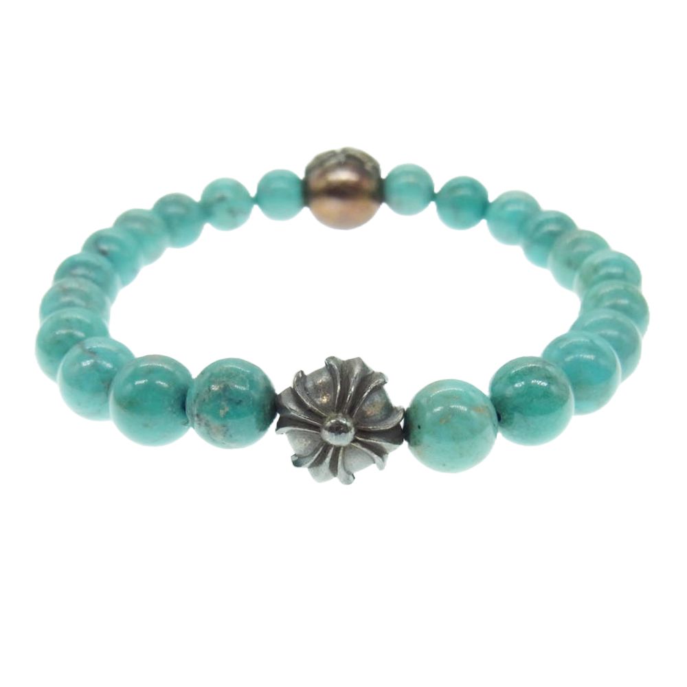 CHROME HEARTS クロムハーツ8mm ターコイズ ビーズ ブレスレット