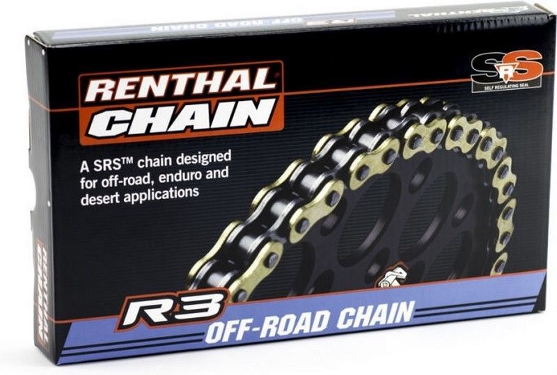 RENTHAL 520 R3-3 チェーン Gold/Black リンク数 118 | C415