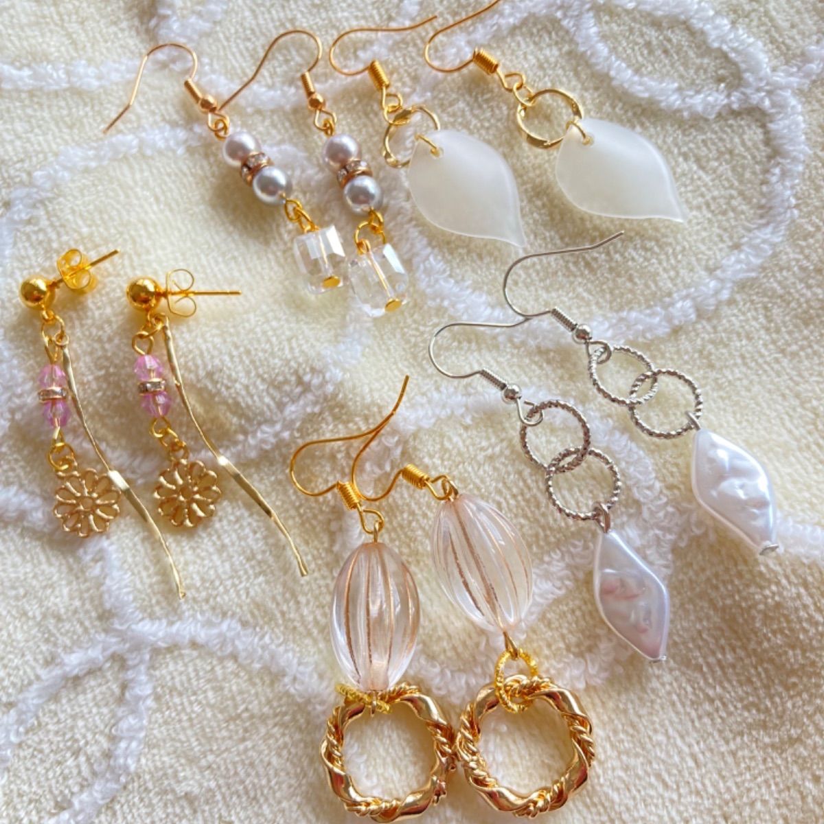 ハンドメイド ピアス 5点セット 11 ハンドメイド ピアス セット ハンドメイド ピアス 5点セット 11