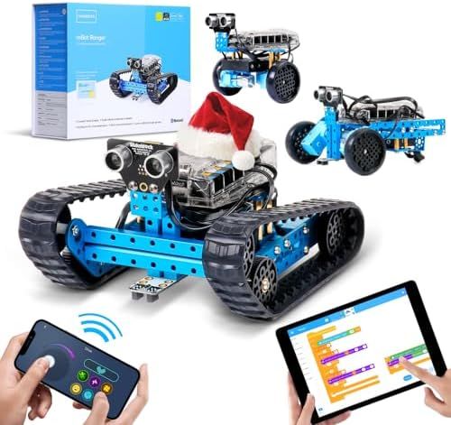 mBot Ranger プログラミング ロボット 3-in-1 組み立て ロボットキット プログラミング ラジコン プログラミングおもちゃ STEM教育 ScratchとArduino C プログラミング APP制御 ビルディングブロック