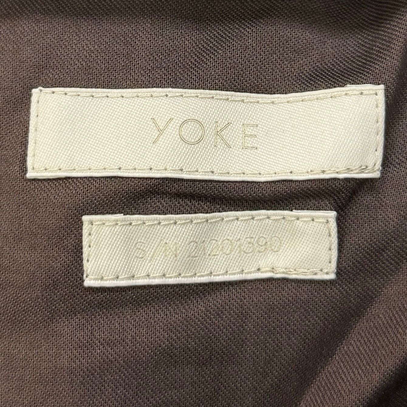 定価37400円 新品 YOKE 21AW HIGH WAIST BELTED PANTS ハイ