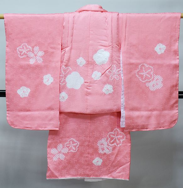 ピンク系総絞り被布♡七五三　3歳　女の子　フルセット　一式 ピンク系総絞り被布♡七五三 3歳 女の子 フルセット 一式 楽天
