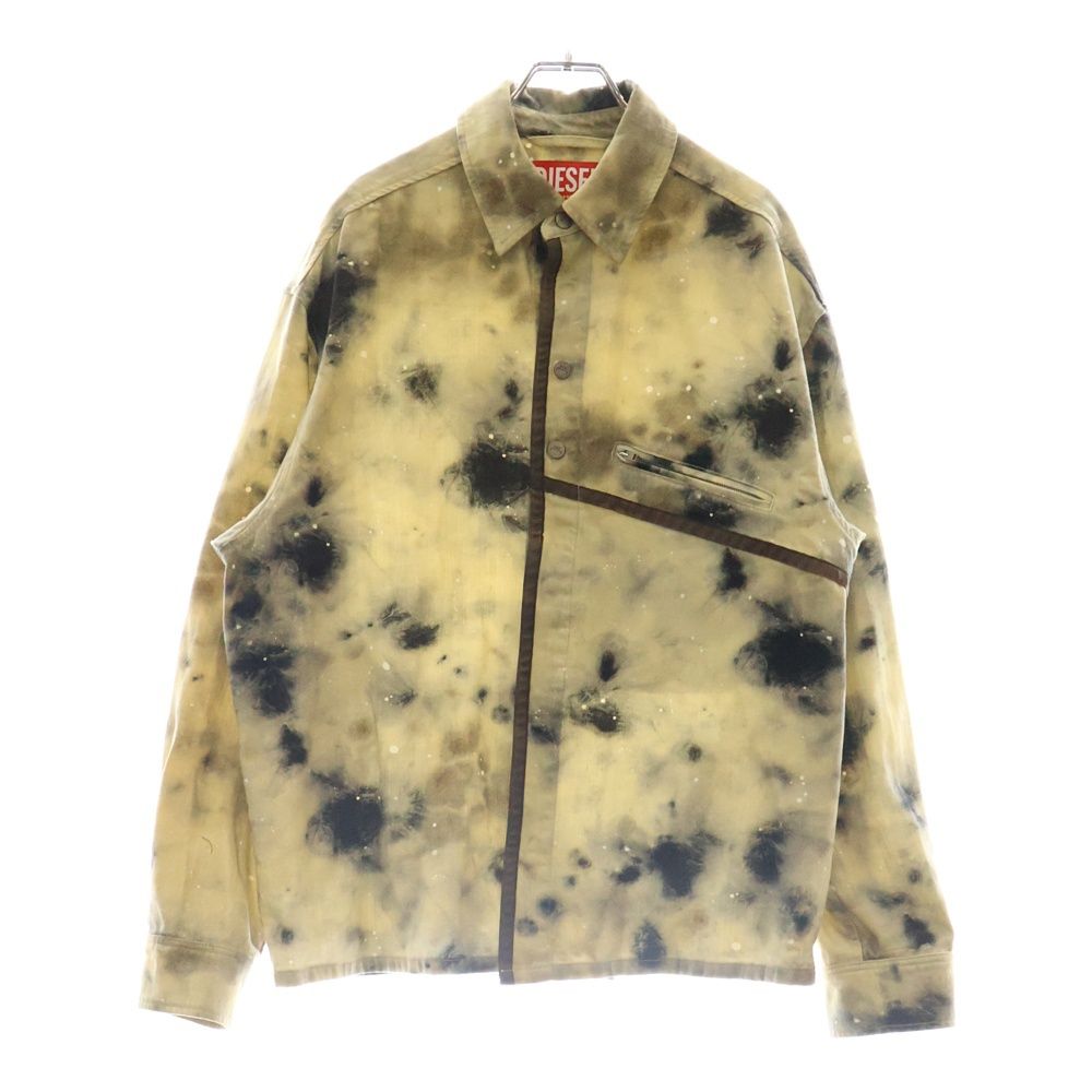 DIESEL ディーゼル ×A-COLD-WALL アコールドウォール タイダイ スプレー加工 長袖シャツ ジャケット ベージュ