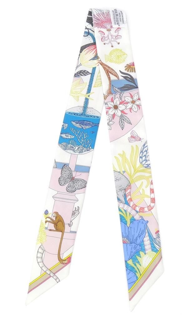 エルメス HERMES スカーフ ツイリー プレシャスパラダイス