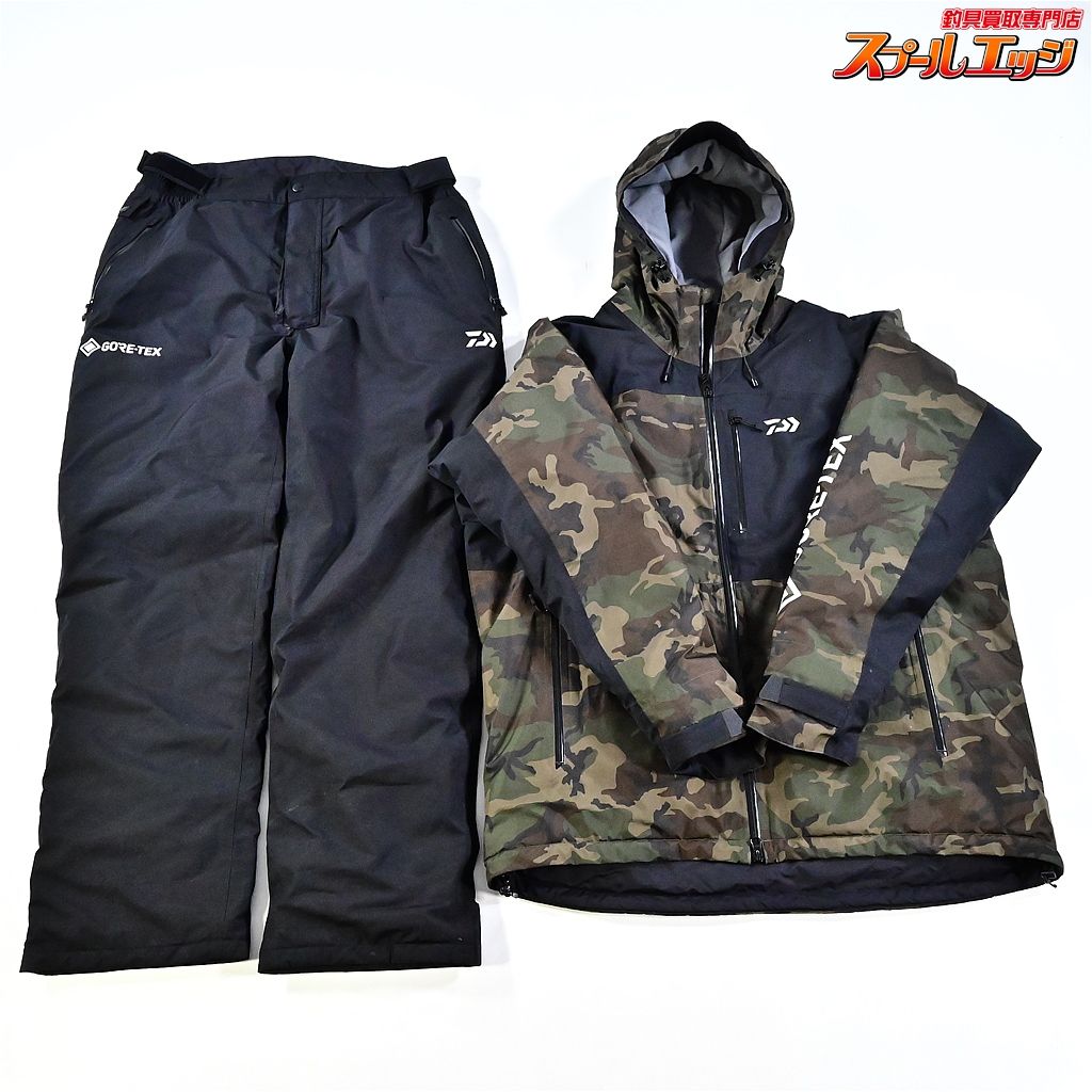 ダイワ ゴアテックス プロダクト ウインタースーツ DW-1923 サイズアジア2XL グリーンカモ DAIWA GORE-TEX K_060 e06897