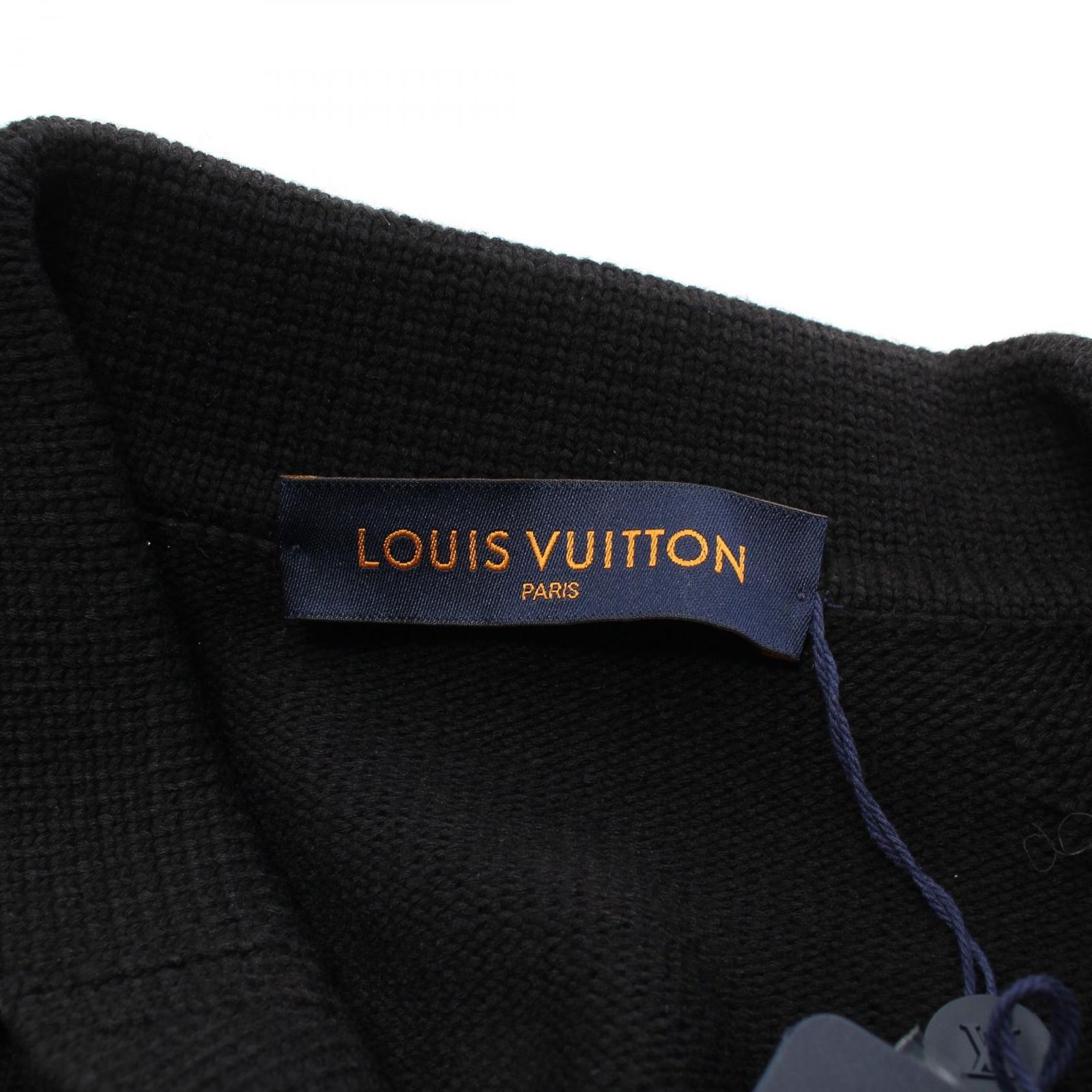 【中古】ルイヴィトン LOUIS VUITTON × NBA ジャイアントモノグラムロゴ カーディガン L 黒 ブラック ルイ・ヴィトン LOUIS VUITTON × NBA ジャイアントモノグラムロゴ