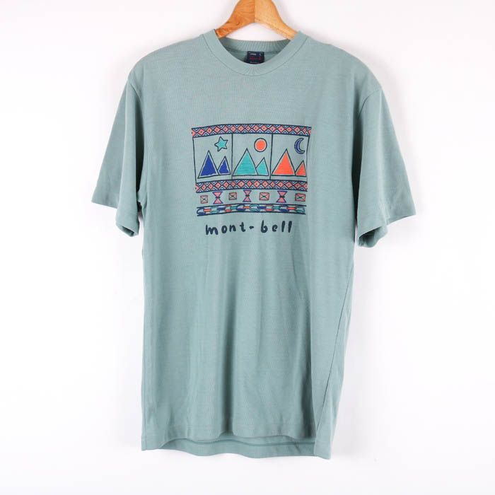 モンベル Tシャツ 半袖 ウイックロン トップス アウトドア トレッキング 日本製 メンズ Lサイズ グリーン mont-bell 【中古】  KBNET 「ケービーネット」 メルカリ