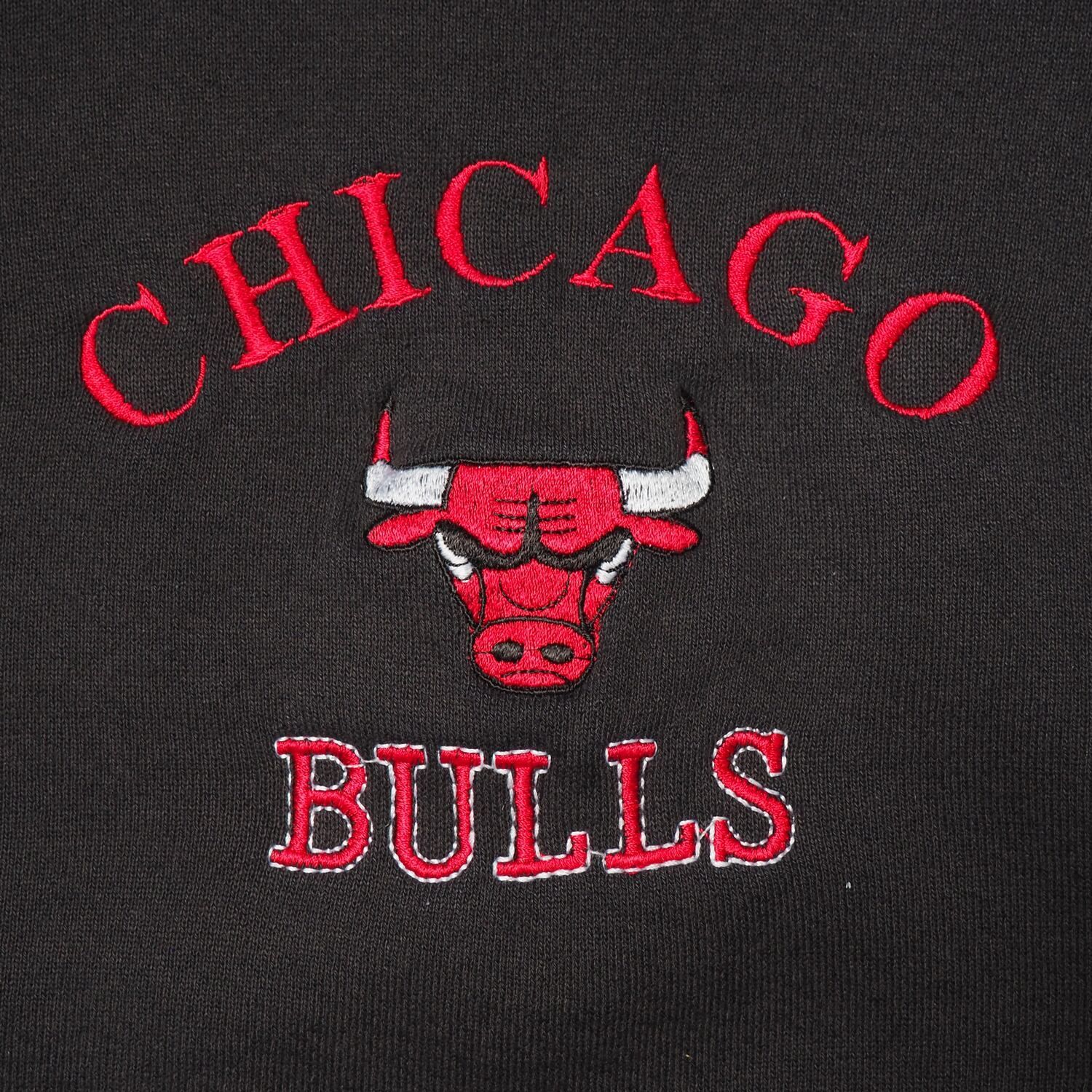 80s 90s Chicago Bulls ブルズ マイケルジョーダン NBA スウェット FRUIT OF THE LOOM フルーツオブザルーム  アメリカ製 usa製 ブラック 黒 ビンテージ XL