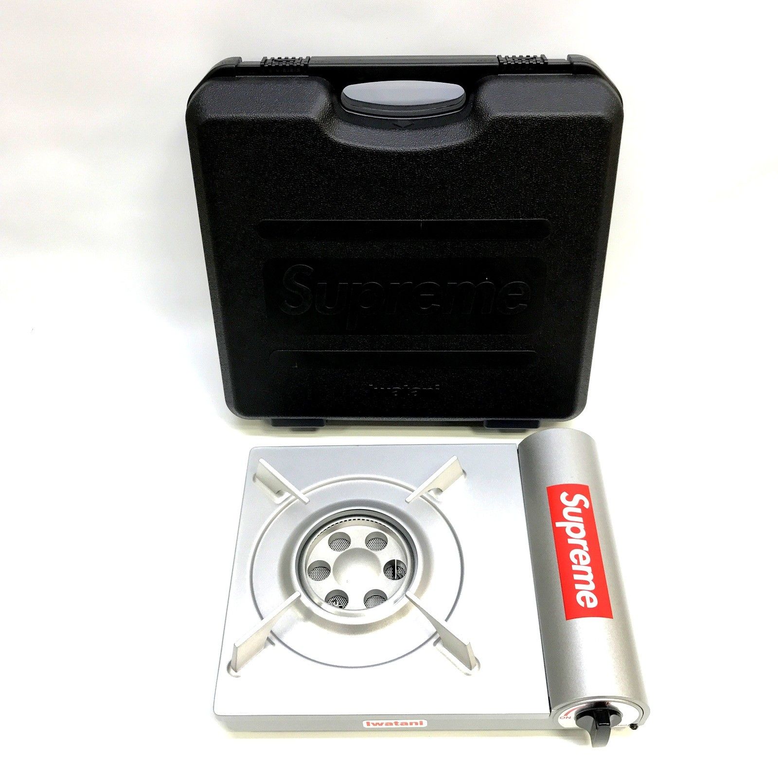 Supreme x Iwatani シュプリーム x イワタニ ポータブル ブタン ストーブ シルバー コンロ シングルバーナー キャンプ アウトドア用品 TA3391