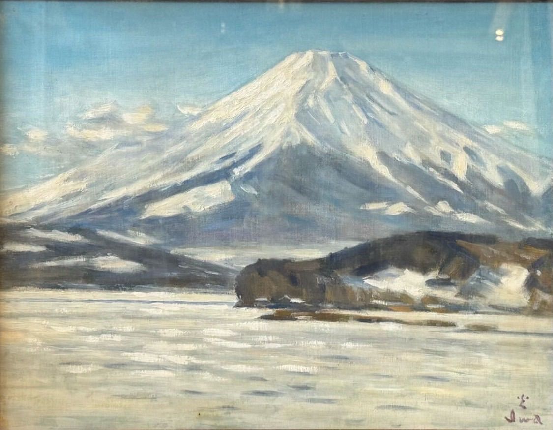 章 富士山 銅板 彫り画 絵画 7.13.15