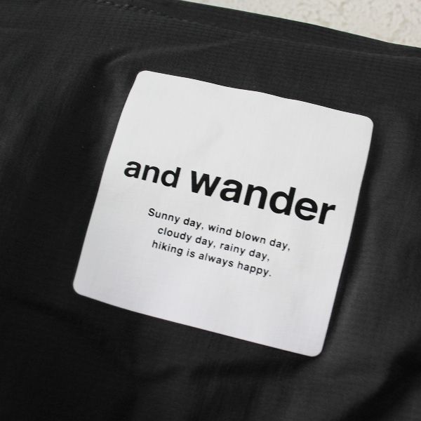 and wander アンドワンダー AW-JT991 twill fleece jacket ツイル