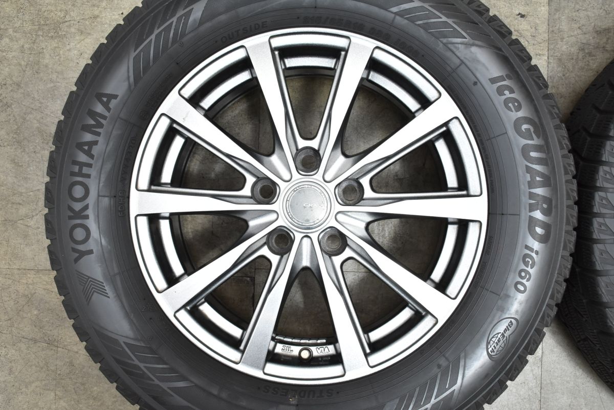 weds LEONIS MX 20×8.5J タイヤおまけ 4本セット 程度良好品】GRASS 16in 6.5J +38 PCD114.3 ヨコハマ アイスガード