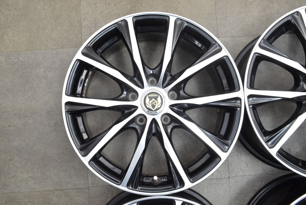 良好品 ライツレー 17in 7J 40 PCD114.3 4本セット ノア ヴォクシー ステップワゴン オデッセイ アクセラ MAZDA6 レガシィアウトバック TRITUETUBI_COM