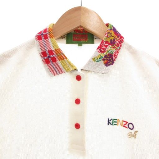 ケンゾー KENZO ゴルフ GOLF ポロシャツ 長袖 ロゴ刺繍 2