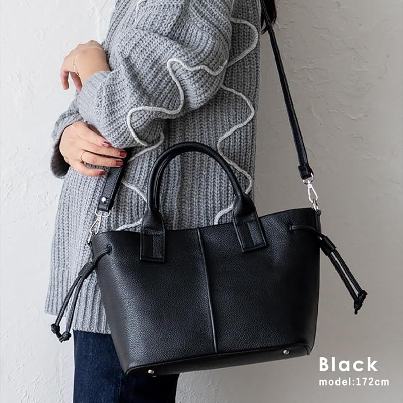 VITAFELICE ヴィータフェリーチェ サイドタッセル2wayトートバッグ レディース inb-10185p ブラック