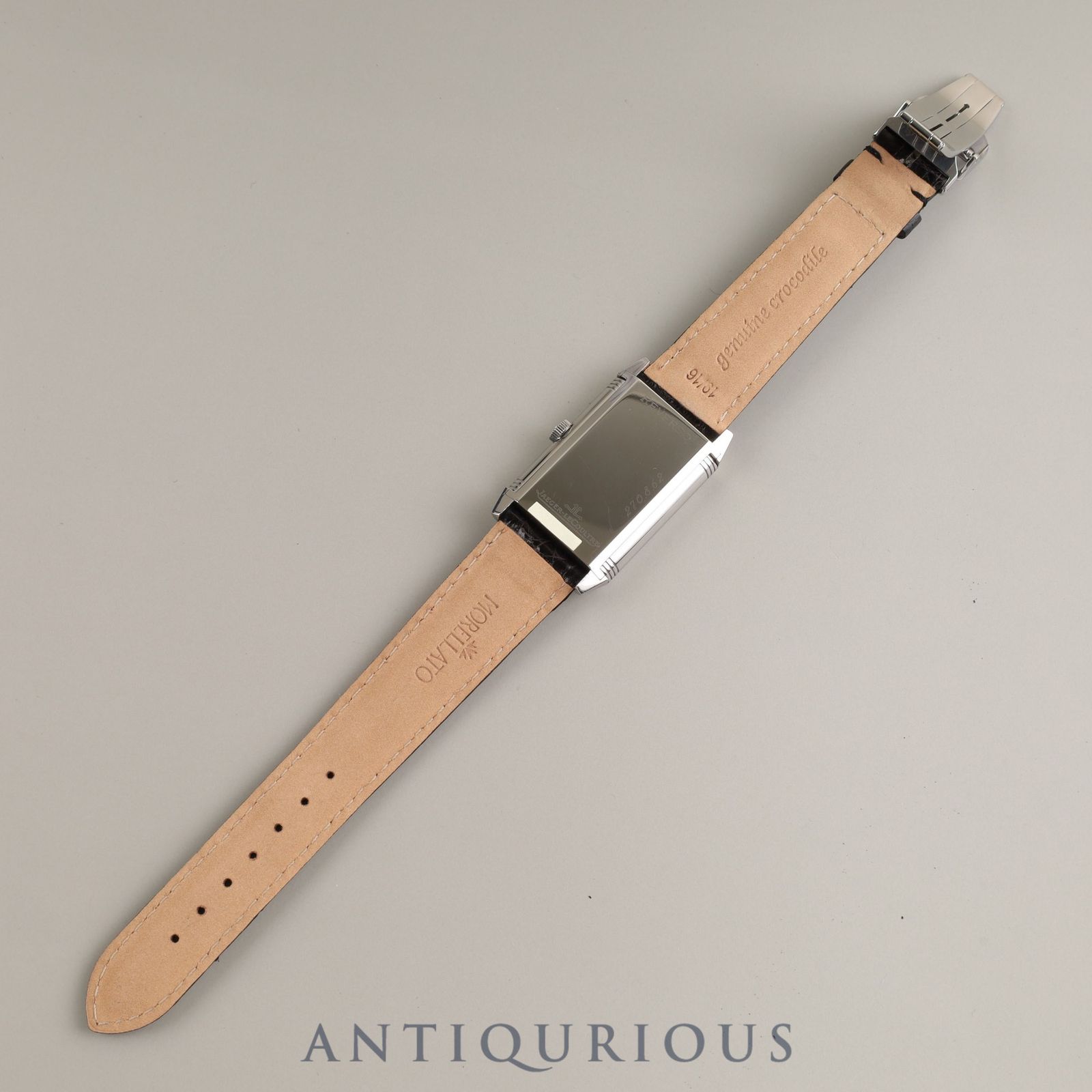 ジャガールクルト レベルソ用 純正バックル&レザーベルト ジャガールクルト】レベルソ愛用者必見！レベルソ用 純正ベルト