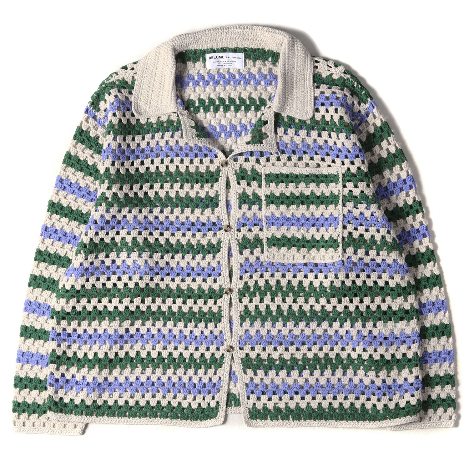 JOURNAL STANDARD 美品 RELUME CALIFORNIA クロシェ編み ニット 