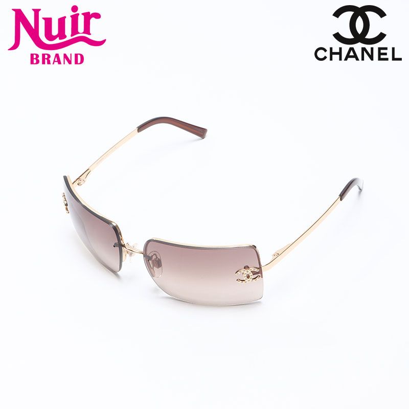 美品✨️【CHANEL リムレス サングラス】4112 ココマーク 中古 CHANEL シャネル サングラス ミニココマーク リムレス 公式通販 CHANEL