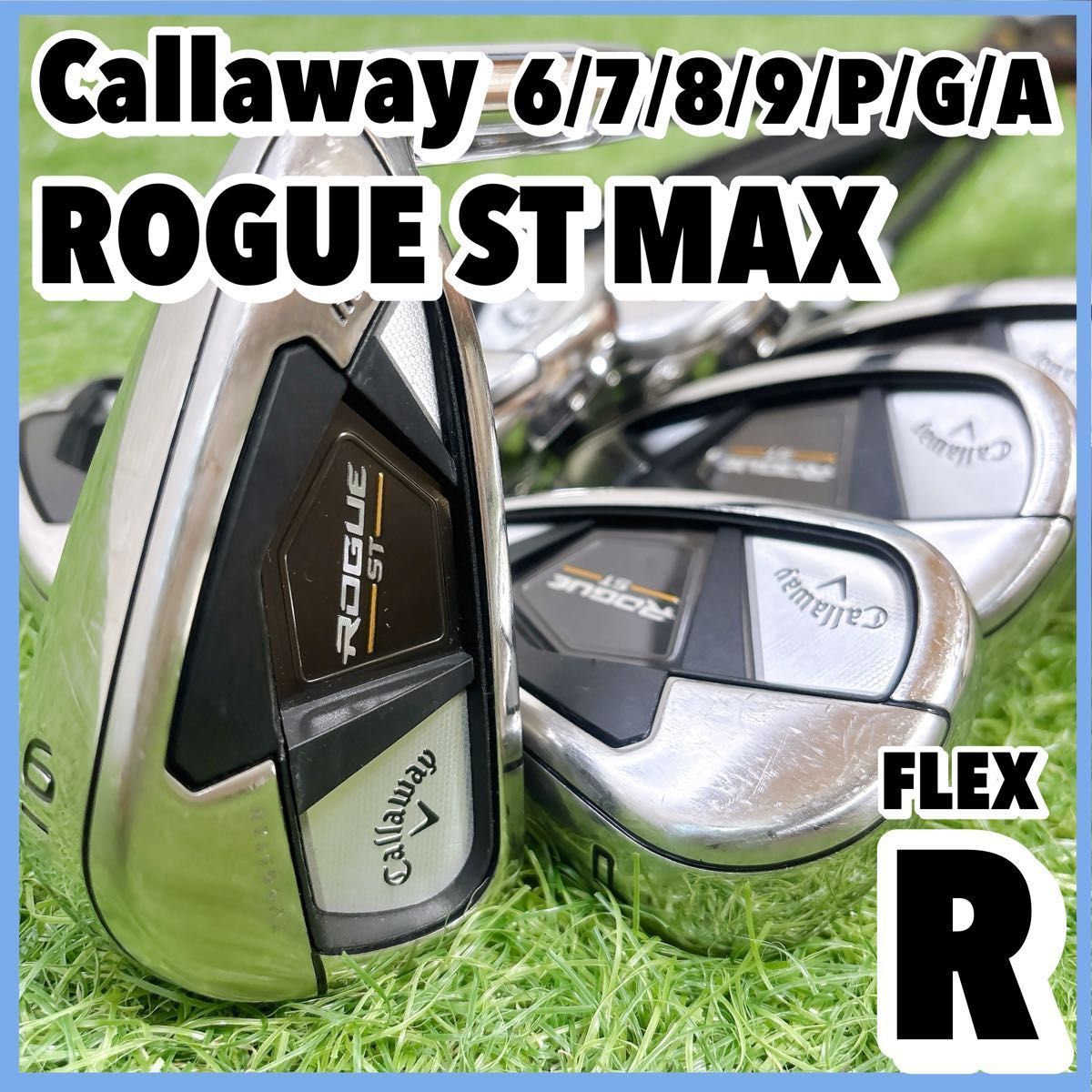 中古 男性 キャロウェイ ROGUE ST MAX ローグ メンズ アイアン 7