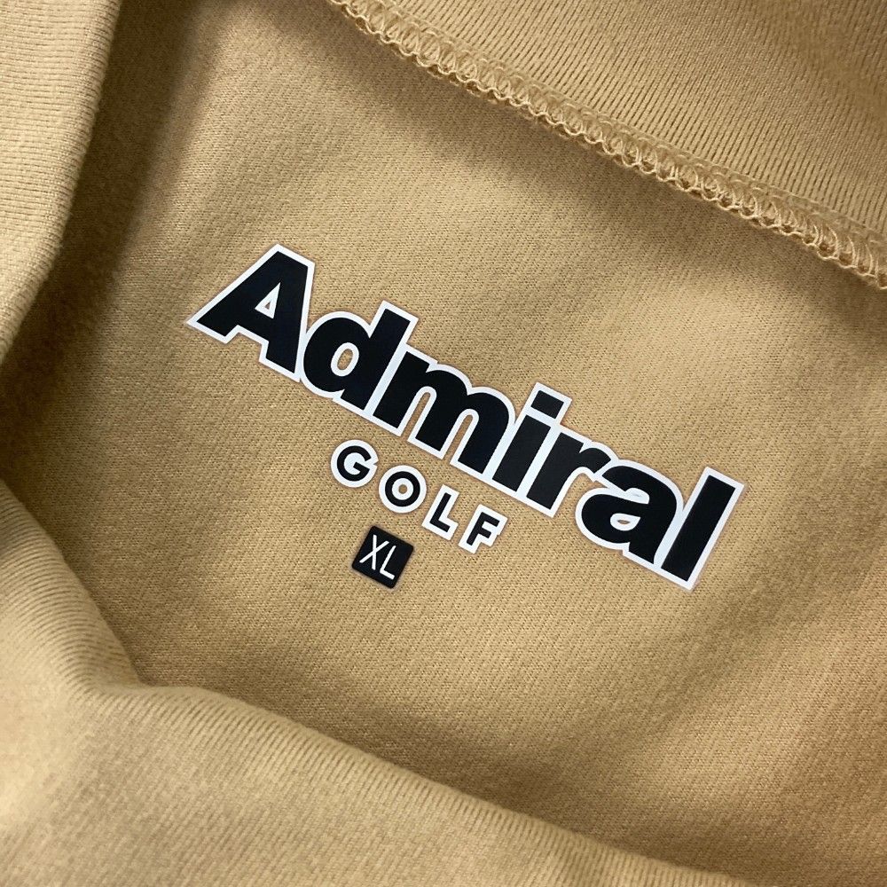 サイズ：XL ADMIRAL アドミラル 2023年モデル 半袖ポロシャツ ロゴ総柄 レッド系 [240101298450]# ゴルフウェア メンズ ストスト サイズ：XL ADMIRAL アドミラル 2023年モデル ハイネック 長袖Tシャツ