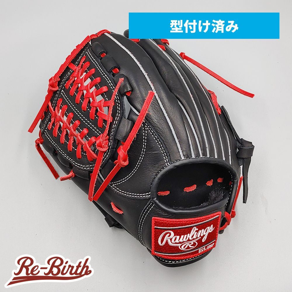 【新品】 ローリングス 少年軟式グローブ / オールラウンド用 型付け済み (レッド / colored by Re-Birth) [NE985]