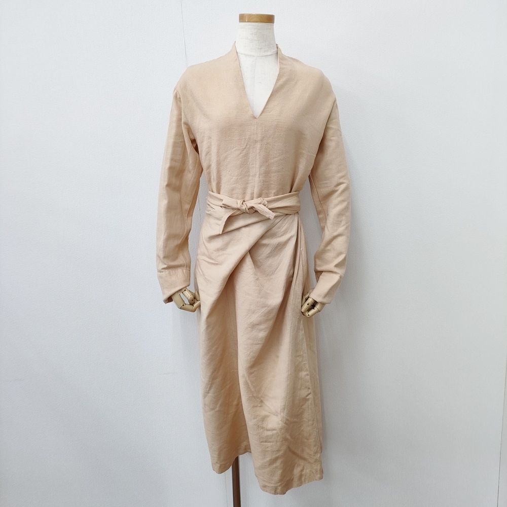 COSMIC WONDER ラップドレス SIZE:0 Survin cotton broadcloth geometry sleeve wrapped dress