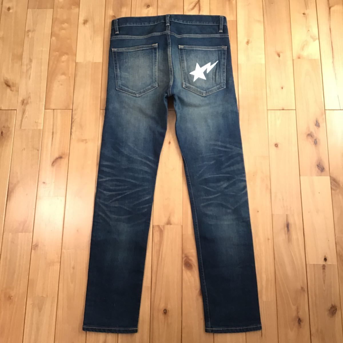 BAPE STA denim pants Sサイズ a bathing ape BAPESTA デニム エイプ